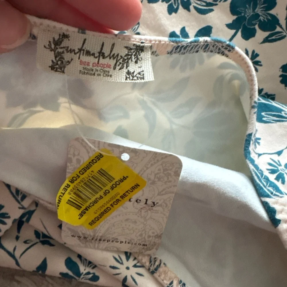 NWT Free People Somethin' Bout You floral one-shoulder bodysuit Size L